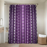 Purple Samoa Malu Tattoo Inspired Bathroom Set LT05 Shower Curtain Only Purple - Polynesian Pride