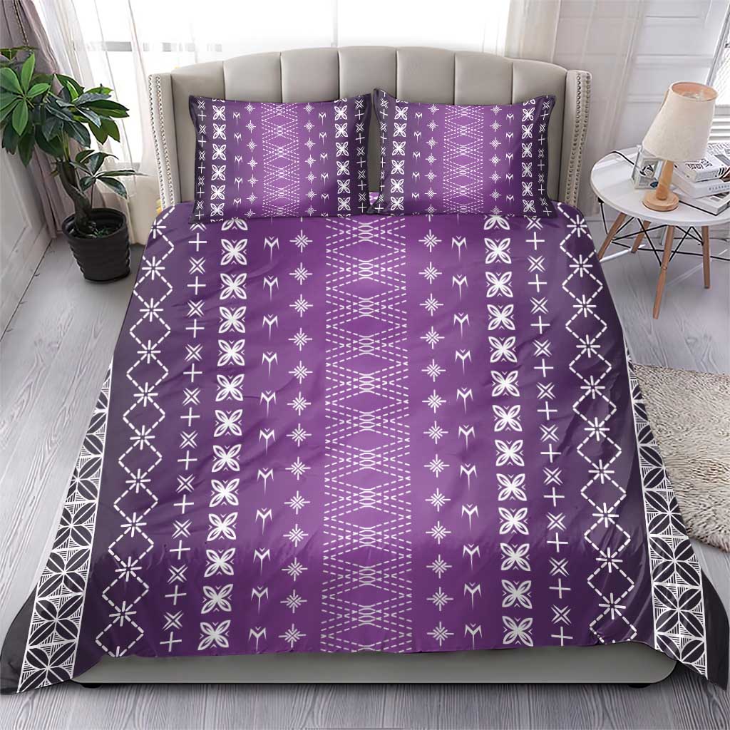 Purple Samoa Malu Tattoo Inspired Bedding Set LT05 - Polynesian Pride
