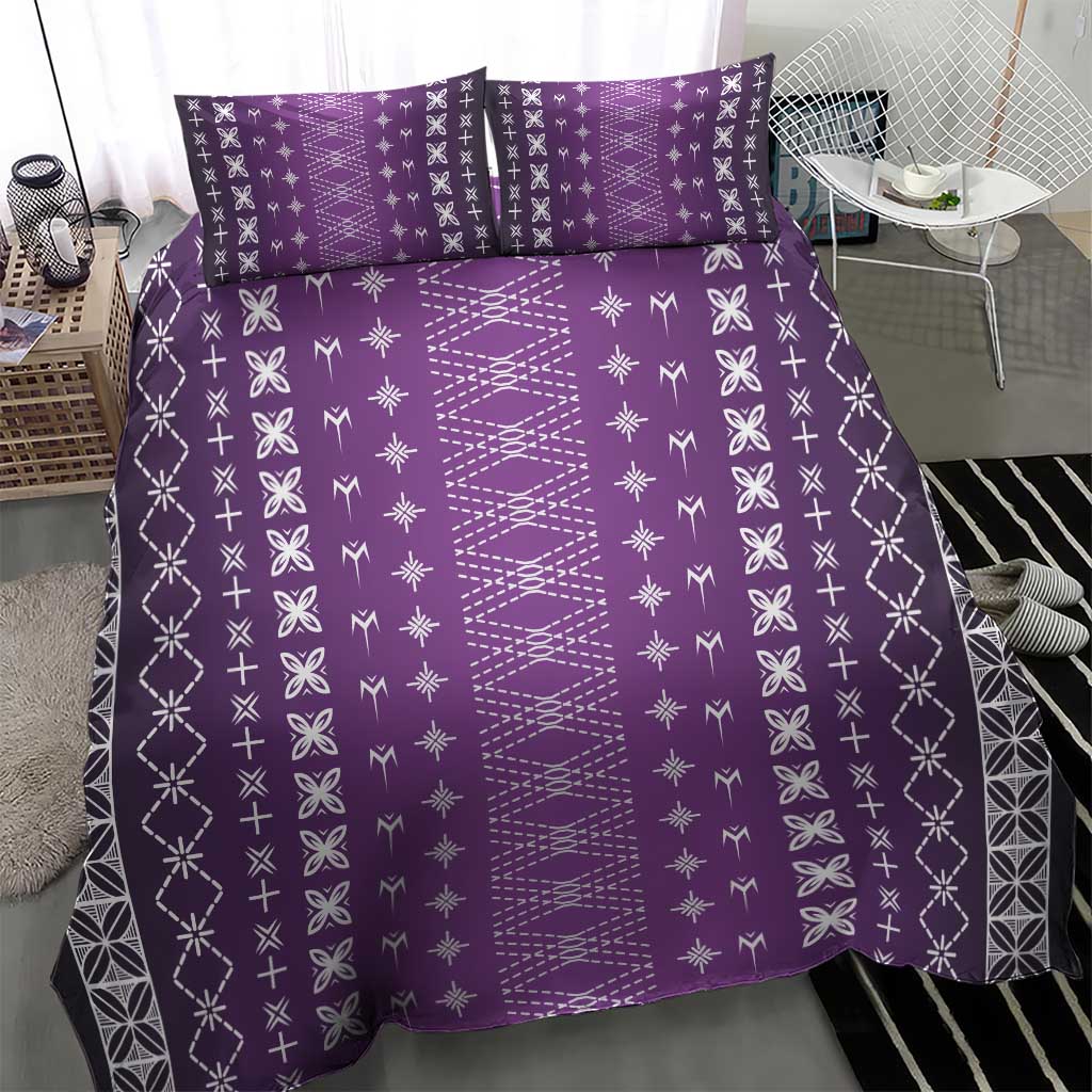 Purple Samoa Malu Tattoo Inspired Bedding Set LT05 - Polynesian Pride