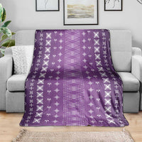 Purple Samoa Malu Tattoo Inspired Blanket LT05 - Polynesian Pride