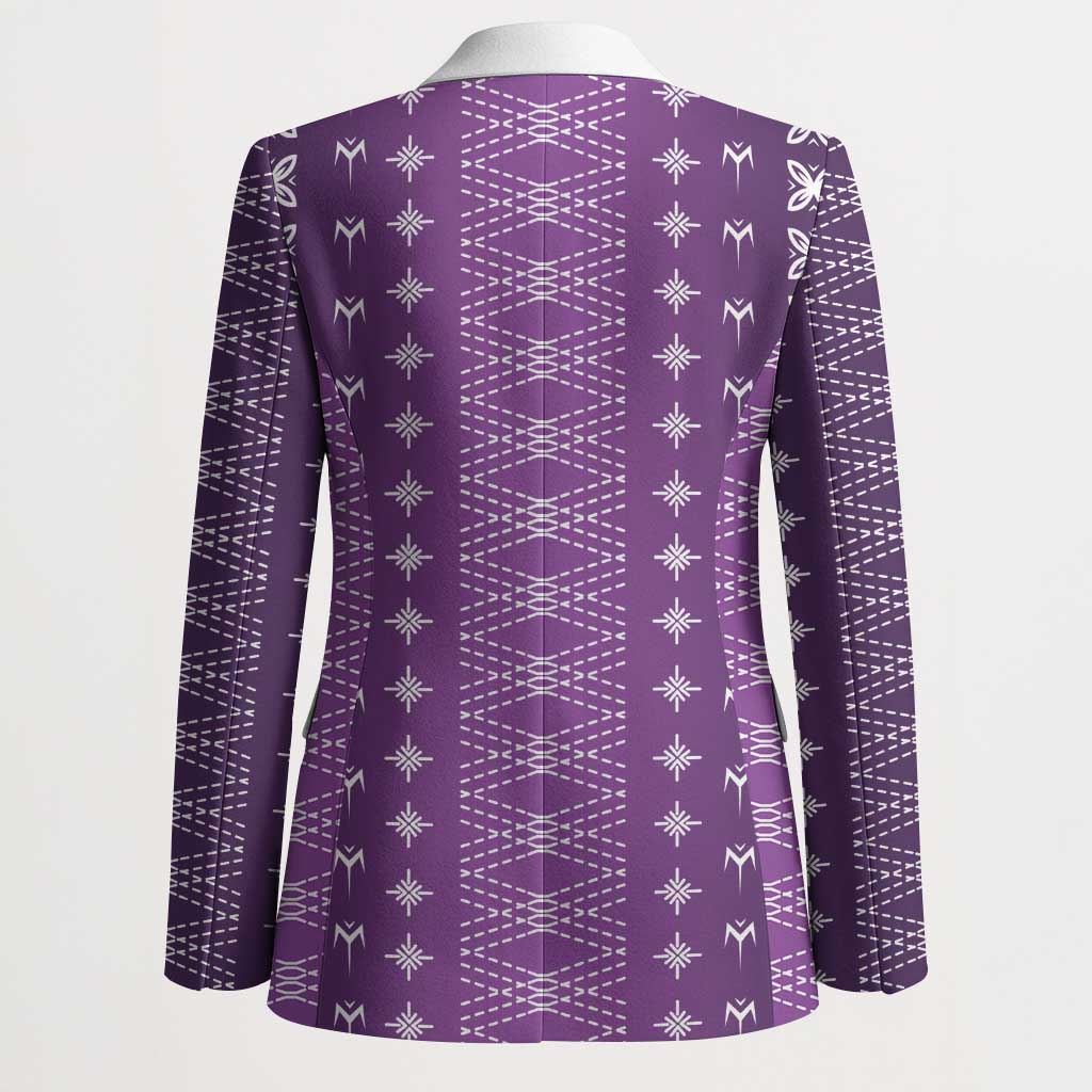 Purple Samoa Malu Tattoo Inspired Blazer LT05 - Polynesian Pride