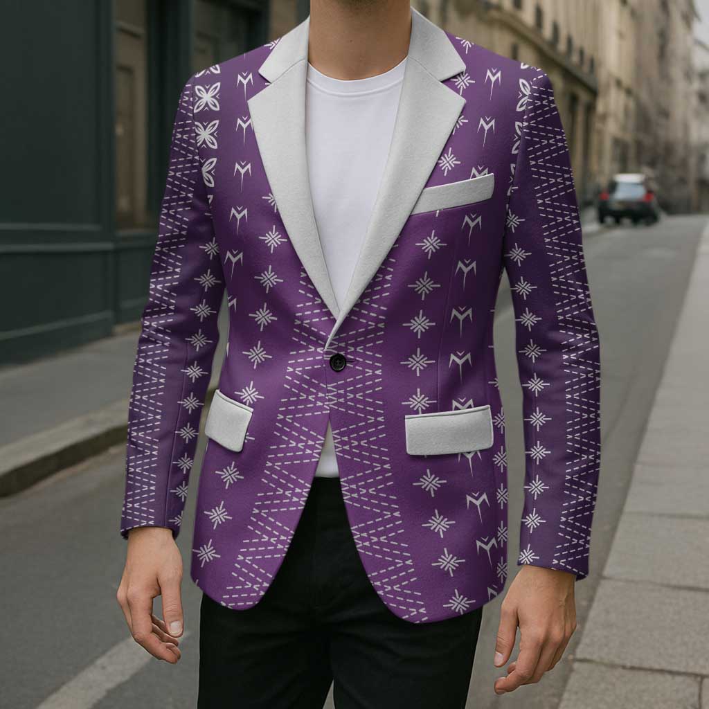 Purple Samoa Malu Tattoo Inspired Blazer LT05 - Polynesian Pride