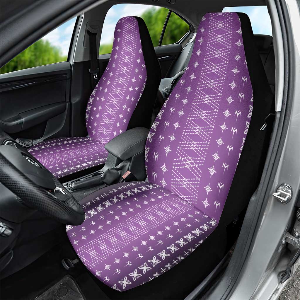 Purple Samoa Malu Tattoo Inspired Car Seat Cover LT05 - Polynesian Pride