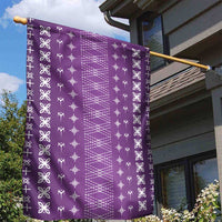 Purple Samoa Malu Tattoo Inspired Garden Flag LT05 - Polynesian Pride