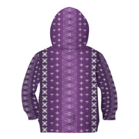 Purple Samoa Malu Tattoo Inspired Kid Hoodie LT05 - Polynesian Pride