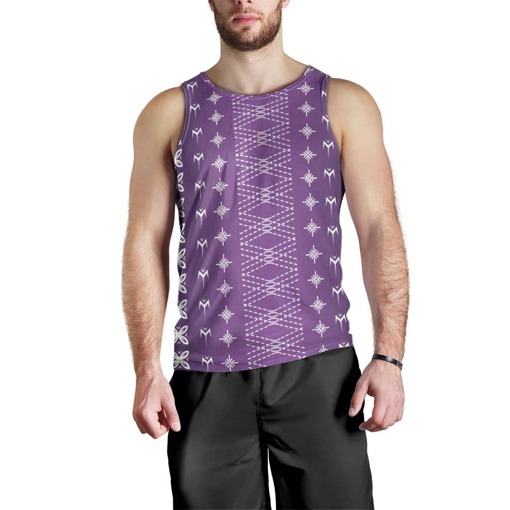 Purple Samoa Malu Tattoo Inspired Men Tank Top LT05 - Polynesian Pride