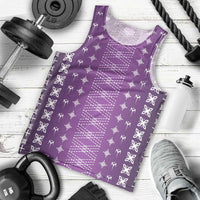 Purple Samoa Malu Tattoo Inspired Men Tank Top LT05 - Polynesian Pride