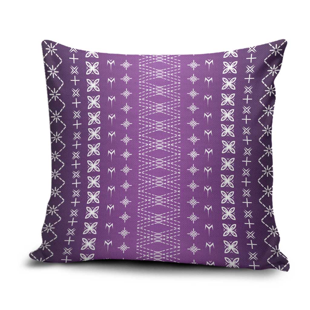 Purple Samoa Malu Tattoo Inspired Pillow Cover LT05 Purple - Polynesian Pride