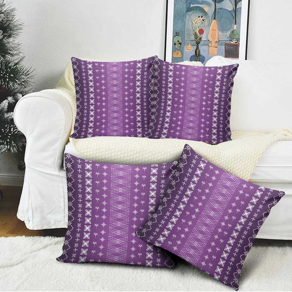 Purple Samoa Malu Tattoo Inspired Pillow Cover LT05 - Polynesian Pride