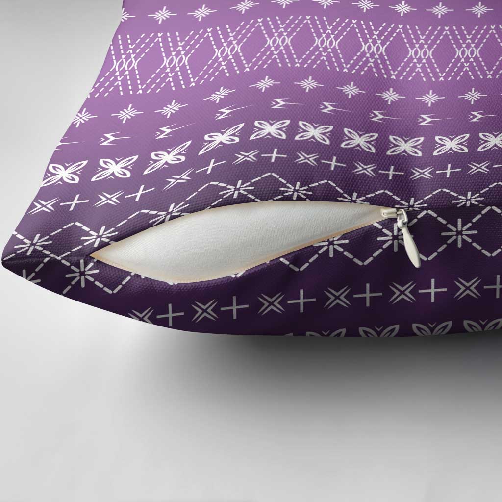 Purple Samoa Malu Tattoo Inspired Pillow Cover LT05 - Polynesian Pride