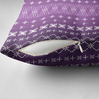 Purple Samoa Malu Tattoo Inspired Pillow Cover LT05 - Polynesian Pride