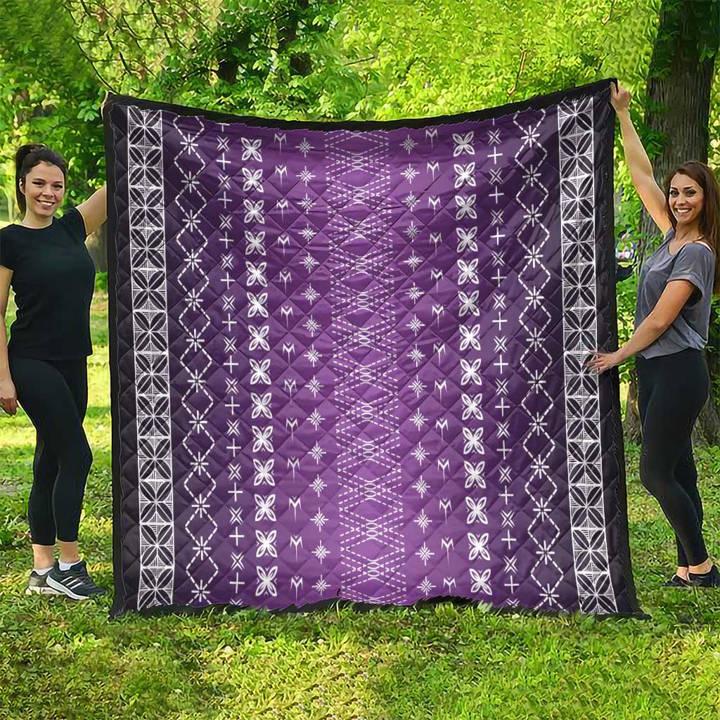 Purple Samoa Malu Tattoo Inspired Quilt LT05 - Polynesian Pride
