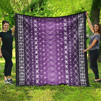 Purple Samoa Malu Tattoo Inspired Quilt LT05 - Polynesian Pride