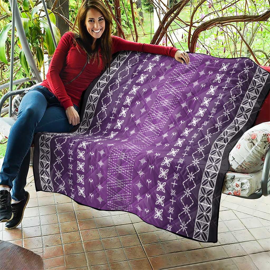 Purple Samoa Malu Tattoo Inspired Quilt LT05 - Polynesian Pride