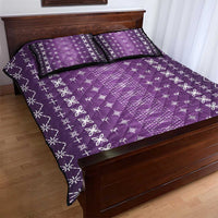 Purple Samoa Malu Tattoo Inspired Quilt Bed Set LT05 - Polynesian Pride