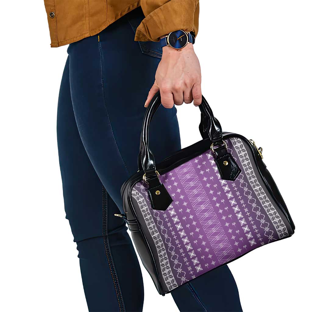 Purple Samoa Malu Tattoo Inspired Shoulder Handbag - Polynesian Pride