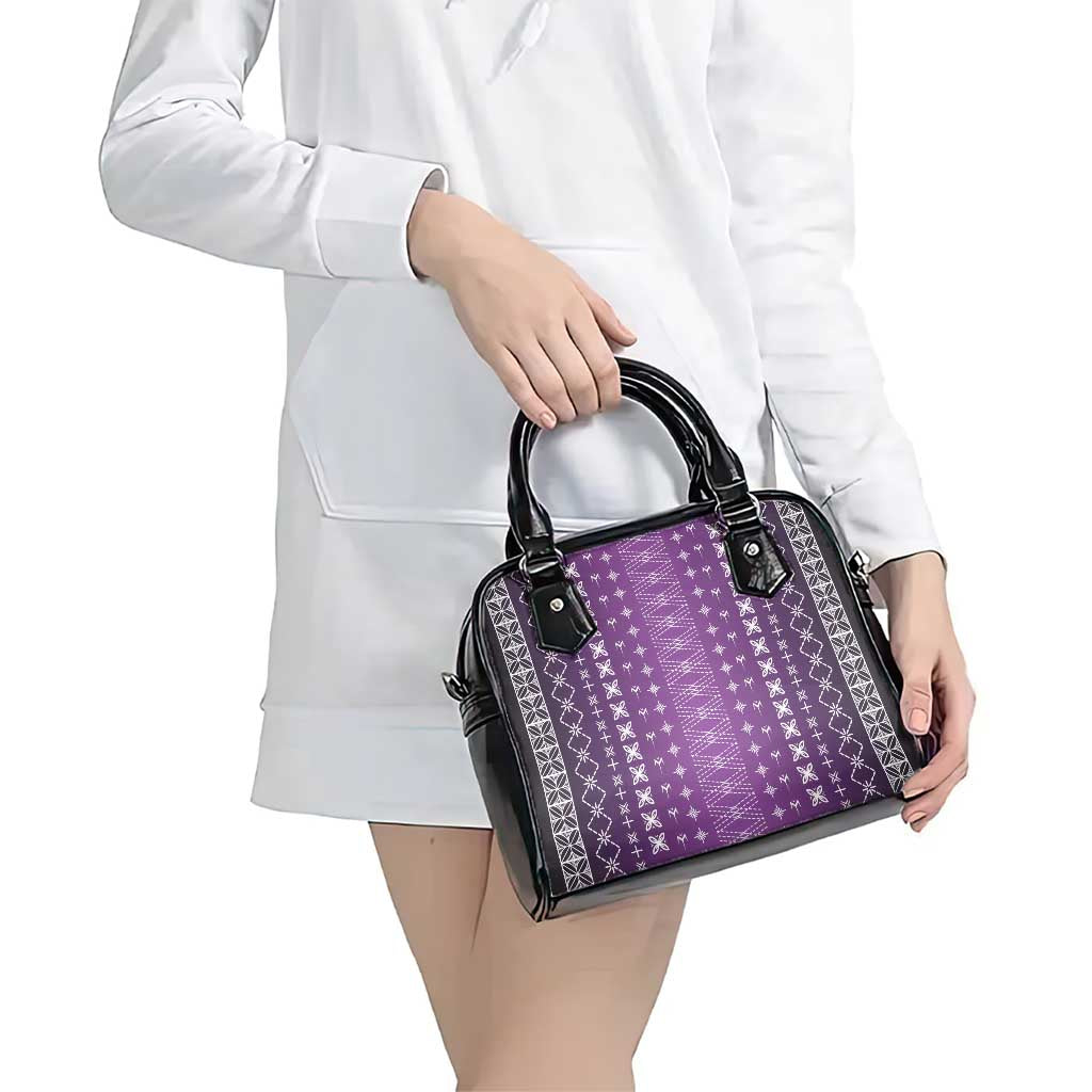 Purple Samoa Malu Tattoo Inspired Shoulder Handbag - Polynesian Pride