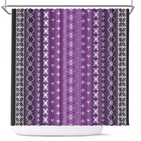 Purple Samoa Malu Tattoo Inspired Shower Curtain LT05 Purple - Polynesian Pride