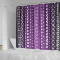 Purple Samoa Malu Tattoo Inspired Shower Curtain LT05 - Polynesian Pride