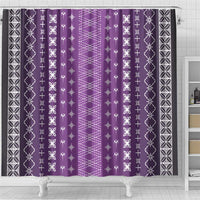 Purple Samoa Malu Tattoo Inspired Shower Curtain LT05 - Polynesian Pride