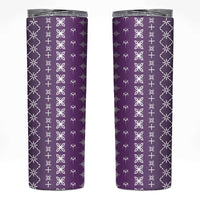 Purple Samoa Malu Tattoo Inspired Skinny Tumbler LT05 Purple - Polynesian Pride