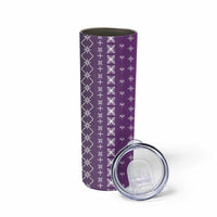 Purple Samoa Malu Tattoo Inspired Skinny Tumbler LT05 - Polynesian Pride
