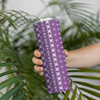 Purple Samoa Malu Tattoo Inspired Skinny Tumbler LT05 - Polynesian Pride