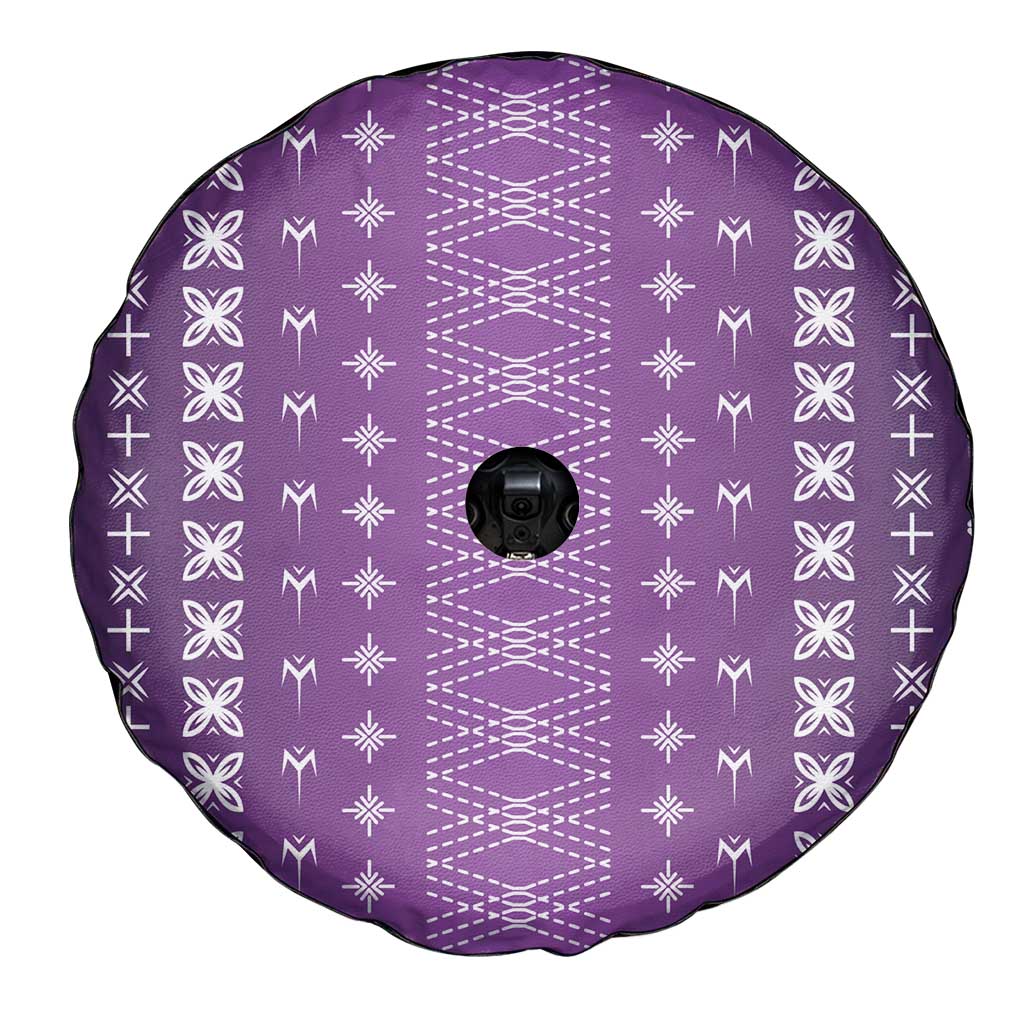 Purple Samoa Malu Tattoo Inspired Spare Tire Cover LT05 - Polynesian Pride