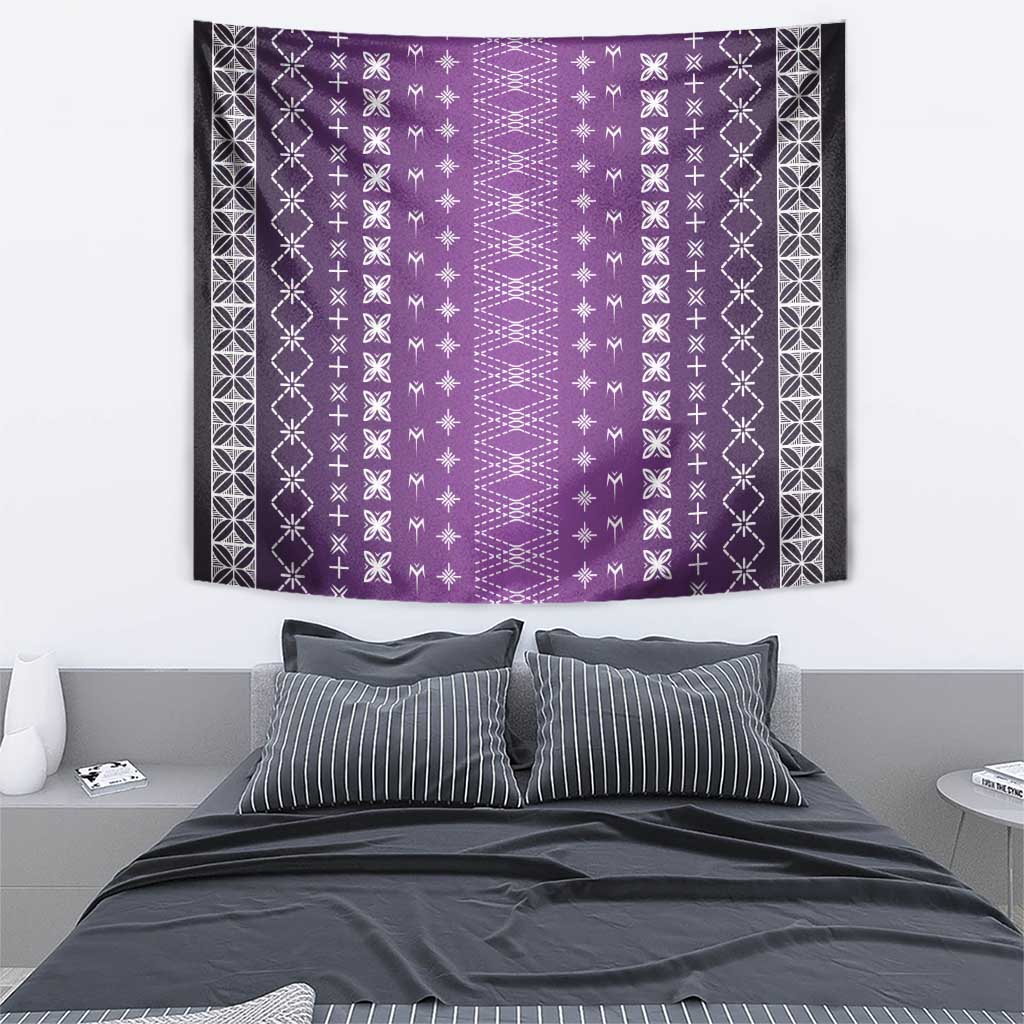 Purple Samoa Malu Tattoo Inspired Tapestry LT05 - Polynesian Pride