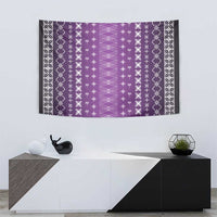 Purple Samoa Malu Tattoo Inspired Tapestry LT05 - Polynesian Pride