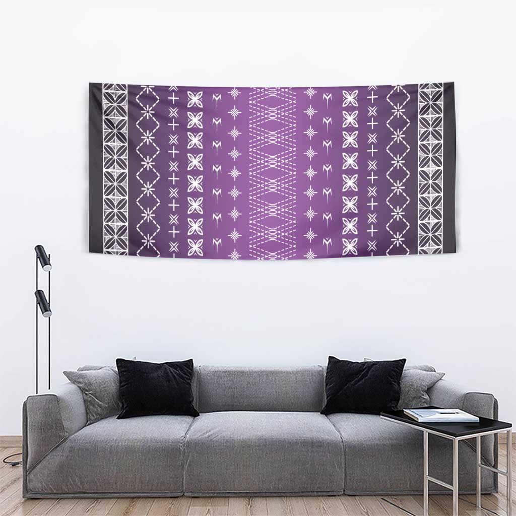 Purple Samoa Malu Tattoo Inspired Tapestry LT05 - Polynesian Pride