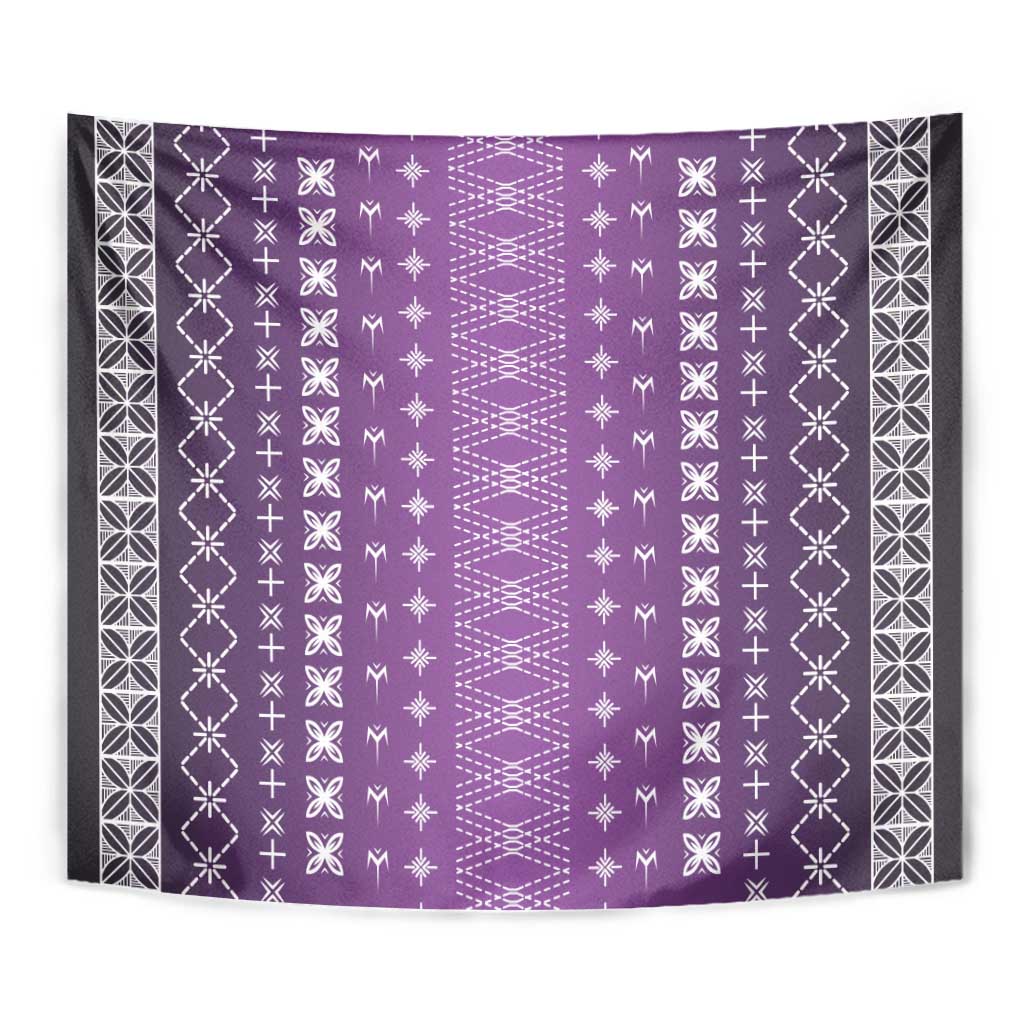 Purple Samoa Malu Tattoo Inspired Tapestry LT05 - Polynesian Pride