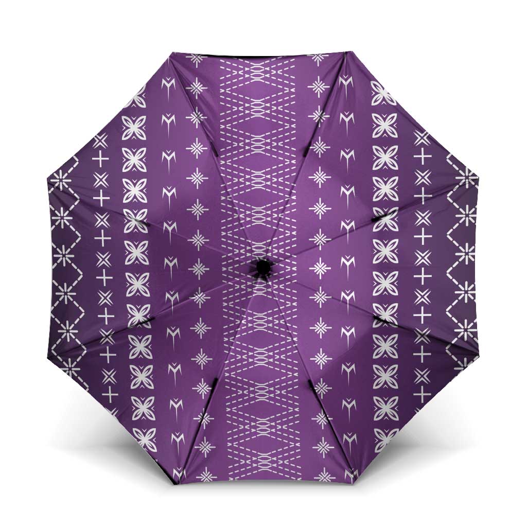 Purple Samoa Malu Tattoo Inspired Umbrella - Polynesian Pride