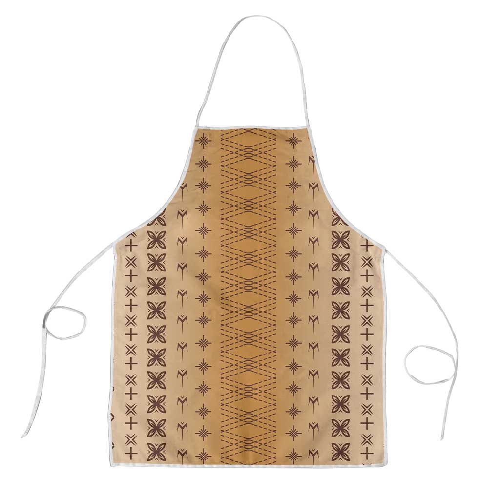 Beige Samoa Malu Tattoo Inspired Apron LT05 Beige - Polynesian Pride