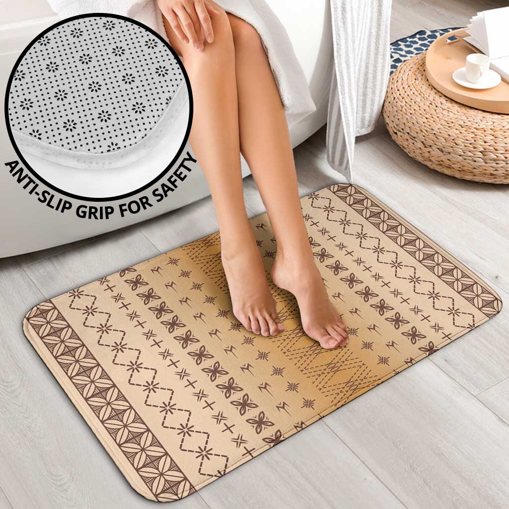 Beige Samoa Malu Tattoo Inspired Bathroom Set LT05 - Polynesian Pride