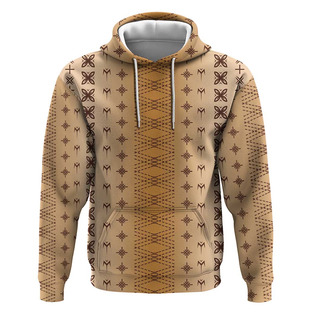 Beige Samoa Malu Tattoo Inspired Hoodie LT05 Pullover Hoodie Beige - Polynesian Pride