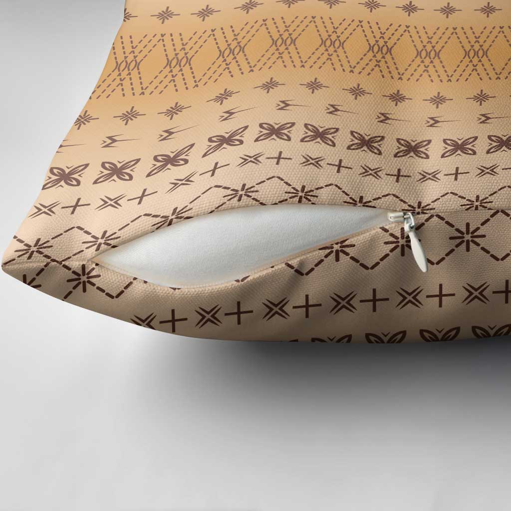 Beige Samoa Malu Tattoo Inspired Pillow Cover LT05 - Polynesian Pride