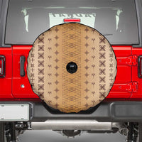 Beige Samoa Malu Tattoo Inspired Spare Tire Cover LT05 - Polynesian Pride