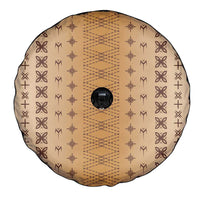 Beige Samoa Malu Tattoo Inspired Spare Tire Cover LT05 - Polynesian Pride