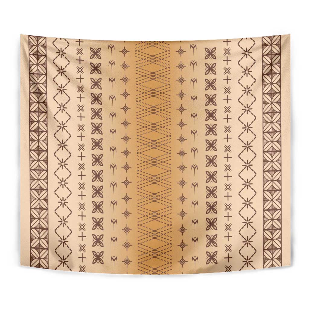 Beige Samoa Malu Tattoo Inspired Tapestry LT05 - Polynesian Pride
