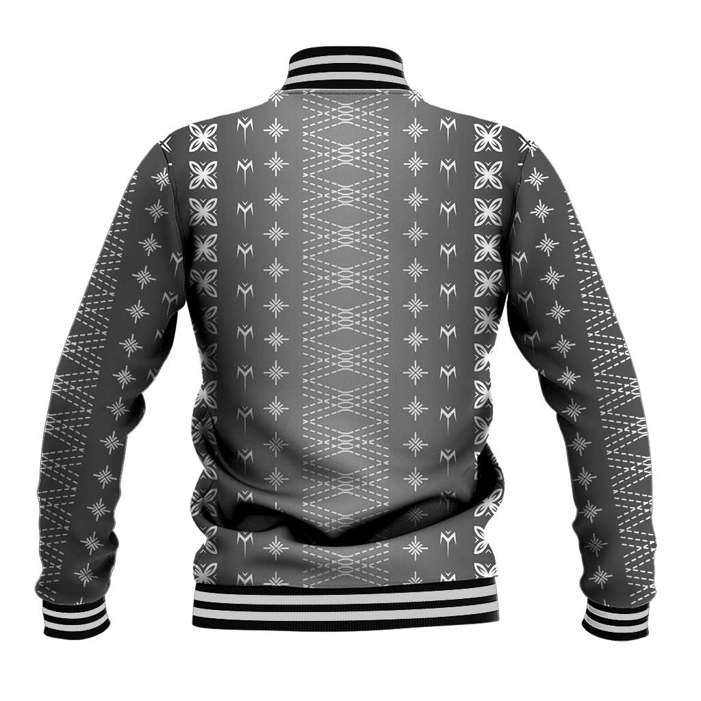 Black Samoa Malu Tattoo Inspired Baseball Jacket LT05 - Polynesian Pride