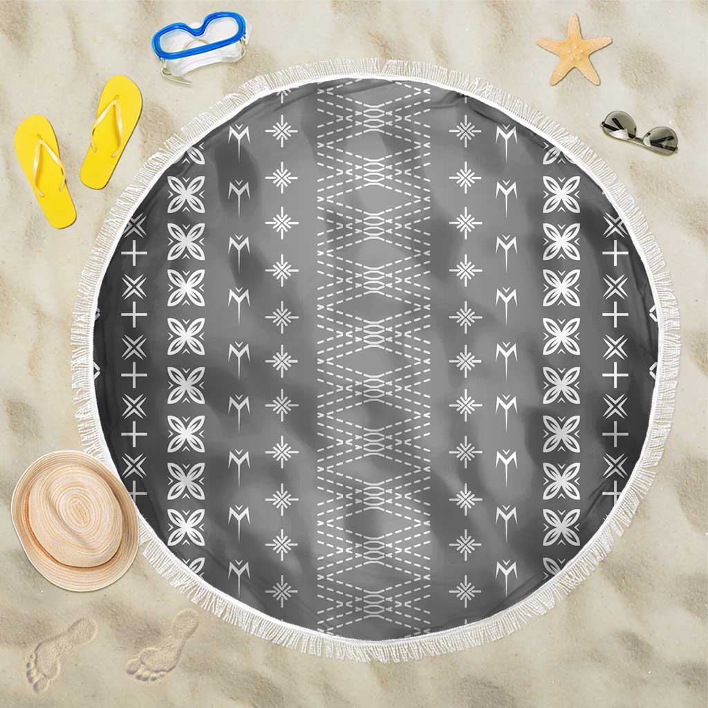 Black Samoa Malu Tattoo Inspired Beach Blanket LT05 One Size 150cm Black - Polynesian Pride