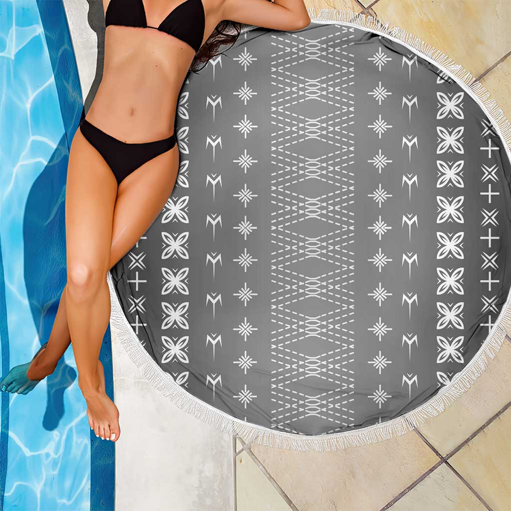 Black Samoa Malu Tattoo Inspired Beach Blanket LT05 - Polynesian Pride