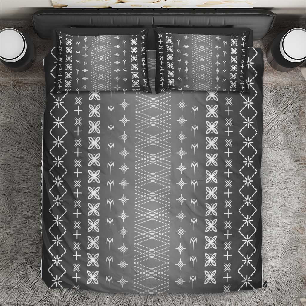Black Samoa Malu Tattoo Inspired Bedding Set LT05 Black - Polynesian Pride