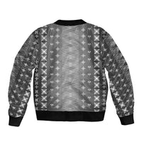 Black Samoa Malu Tattoo Inspired Bomber Jacket LT05 - Polynesian Pride