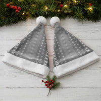 Black Samoa Malu Tattoo Inspired Christmas Santa Hat - Polynesian Pride