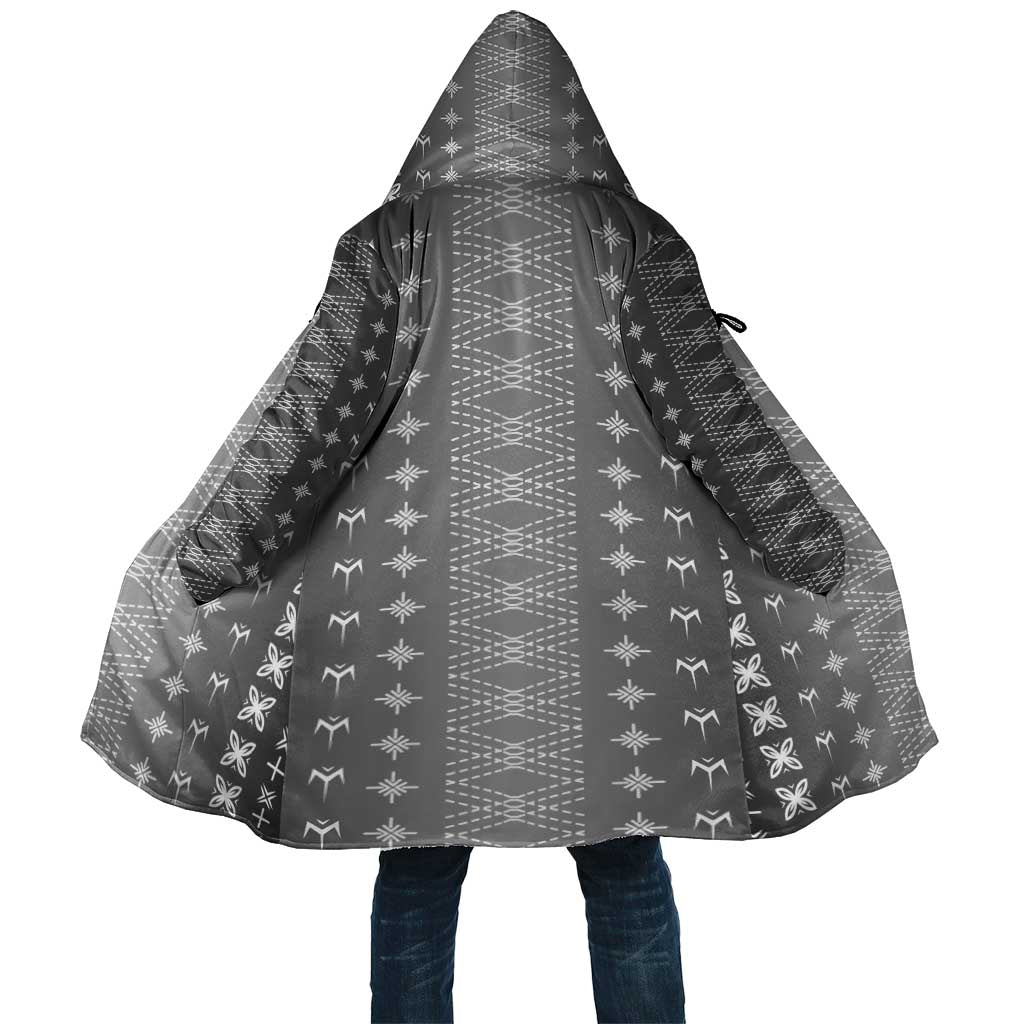 Black Samoa Malu Tattoo Inspired Cloak LT05 Unisex Black - Polynesian Pride