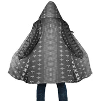 Black Samoa Malu Tattoo Inspired Cloak LT05 Unisex Black - Polynesian Pride