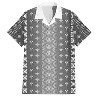 Black Samoa Malu Tattoo Inspired Family Matching Long Sleeve Bodycon Dress and Hawaiian Shirt LT05 Dad's Shirt - Short Sleeve Black - Polynesian Pride