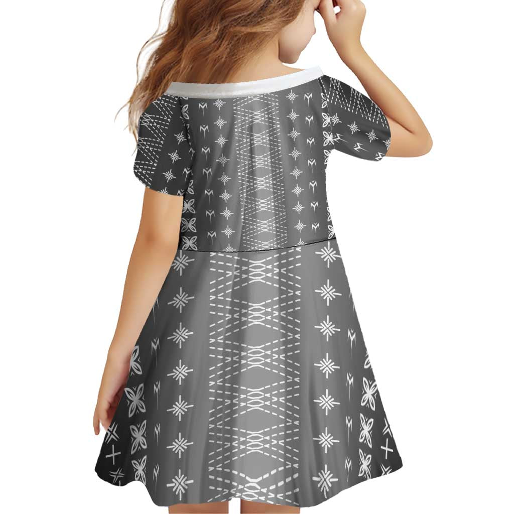 Black Samoa Malu Tattoo Inspired Family Matching Short Sleeve Bodycon Dress and Hawaiian Shirt LT05 - Polynesian Pride